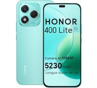 HONOR 400 Lite 5G Smartphone,8GB RAM 256GB Memoria Dual SIM NFC, 5230 mAh,108MP avec Bouton AI Téléphone Android 15, 6.7 Pouce AMOLED Eye-Care Display, IP64&SGS, Mars Green