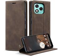 Honor 400 Lite Premium Pu Leather Case Card Slots Wallet Pouch With Stand Function Flip Case Cover Honor 400 Lite \ Coffee