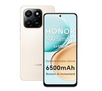HONOR 400 Smart 4G Smartphone Dual SIM NFC Android 15, 6+128GB, 108MP +2MP avec Bouton AI Téléphone, 6500mAh Batterie Double Cellule, 5 étoiles SGS&IP65, 6.77 Pouces 120 Hzécran Confort, Desert Gold