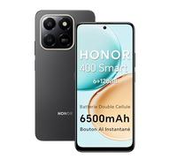 HONOR 400 Smart 4G Smartphone Dual SIM NFC Android 15, 6+128GB, 108MP +2MP avec Bouton AI Téléphone, 6500mAh Batterie Double Cellule, 5 étoiles SGS&IP65, 6.77 Pouces 120 Hzécran Confort, Velvet Black