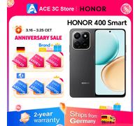 HONOR 400 Smart 4G Global Version Smartphone Qualcomm Snapdragon 685 108MP Main Camera 6500mAh Battery 6.77-inch 120Hz Display Vélo noir
