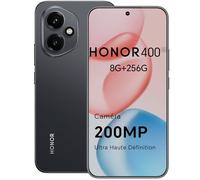 HONOR 400 Smartphone 5G Dual SIM NFC, Caméra 200MP Ultra Haute Définition, 8GB RAM 256GB, 5300 mAh, 6,55 Pouces Écran AMOLED, Android 15, Midnight Black