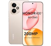 HONOR 400 Smartphone 5G Dual SIM NFC, Caméra 200MP Ultra Haute Définition, 8GB RAM 256GB, 5300 mAh, 6,55 Pouces Écran AMOLED, Android 15, Desert Gold