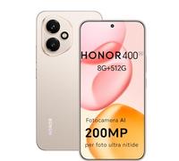 HONOR 400 Smartphone 5G Dual SIM NFC, Caméra 200MP Ultra Haute Définition, 8GB RAM 512GB, 5300 mAh, 6,55 Pouces Écran AMOLED, Android 15, Desert Gold