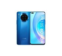HONOR 50 Lite Smartphone Débloqué - Téléphone Portable 128 Go, 6 Go RAM, Double SIM, Quad Caméra 64 MP, Ecran 6,67", SuperCharge 66W, Snapdragon SDM662, NFC - Bleu