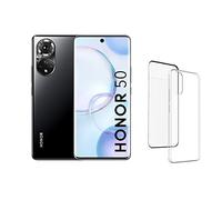 HONOR 50 Smartphone Débloqué 5G - Téléphone Portable 128 Go, 6 Go RAM, Double SIM, Quad Caméra multi-vidéo 108 MP, Ecran incurvé 6.57” 120 Hz, SuperCharge 66W + Coque Verre Trempé Offerts - Noir