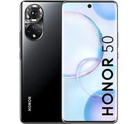 HONOR 50 Smartphone Débloqué 5G - Téléphone Portable 128 Go, 6 Go RAM, Double SIM, Quad Caméra multi-vidéo 108 MP, Ecran incurvé 6.57” 120 Hz, SuperCharge 66W - Noir
