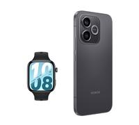 HONOR 600 Lite + Watch X5i Pack - Smartphone double SIM 8 GB + 128 GB, Caméra 108 MP, Batterie 6520 mAh + Montre connectée AMOLED 1,97 pouces avec appels Bluetooth - Noir
