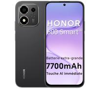 HONOR 600 Smart 5G smartphone, batterie 7700 mAh, SuperCharge 45 W, processeur Snapdragon 4 Gen4, MagicOS 10, écran 6,87 pouces, appareil photo arrière 50 mégapixels Meteor Silver