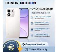 Honor Smartphone 600 Smart 5G - Double nano SIM - 4 Go RAM/128 Go ROM - Argent