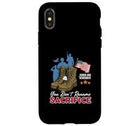 Honor and Remember You Don't Renommer Sacrifice Veterans Day Coque pour iPhone X/XS