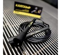 HONOR ATHLETICS Corde à sauter de vitesse - idéale pour double unders, boxe, MMA et entraînement cardio (Noir, 10 ft rope - (Fits users up to 6'3"))