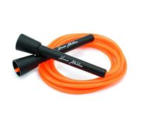 HONOR ATHLETICS Corde à sauter de vitesse - idéale pour double unders, boxe, MMA et entraînement cardio (Orange fluo, 10 ft rope - (Fits users up to 6'3"))