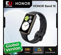 HONOR Band 10, Version Globale, Design à Bords Courbes, Suivi de la Santé Matinale, Écran AMOLED 1,57 pouces, Résistance à l'Eau 5ATM, BT5.3 Black