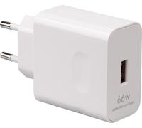 Honor, chargeur secteur Supercharge 66W avec câble USB-A vers USB-C, blanc