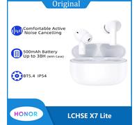 Honor CHOICE LCHSE X7 Lite suppression Active du bruit véritable sans fil Bluetooth écouteur 38H faible latence jeu TWS écouteurs IP54 Starlight white