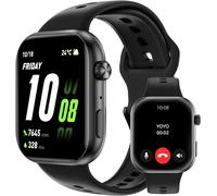 Honor Choice Watch 2i, Bluetooth Calling Montre Connectée, 1.85"" Amoled, 14 Jours D'autonomie, Spo2, Heart Rate Monitor, 1atm Smart Watch, Ip68, Compatible Avec Android Et Ios, Noir