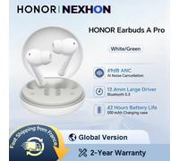 HONOR Earbuds A Pro, grand transducteur de 12,4 mm, réduction de bruit active de 49 dB, 42 heures d’autonomie