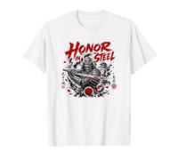 Honor in Steel Samurai Katana Warrior T-Shirt