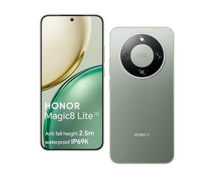 HONOR Magic8 Lite Smartphone 5G, AI Camera 108MP, 7330mAh Batterie, 8GO 512GO Telephone Portable, Écran de 6,79 Pouces, Qualcomm Snapdragon 6Gen4, 2,5m Anti-Chute, IP69K IP68, Vert
