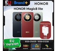 HONOR Magic8 lite, smartphone 5G, version européenne, batterie 7500 mAh, triple protection, appareil photo principal 108MP, écran AMOLED 6,79 pouces 120Hz Reddish Brown