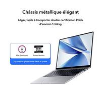 HONOR MagicBook 14 Ordinateur Portable 14 Pouces, RAM 16Go, 512Go SSD, Processeur Core i5-12500H de 12e Génération,Wi-FI 6, Clavier Rétroéclairé et Châssis en Métal-Gris, UMA