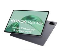 HONOR Pad X8A 4Go 64Go, Extensible à 1 TB, WiFi Tablette, Écran 11 Pouces 90Hz, Snapdragon 680, 4 Haut-parleurs, Batterie de 8300mAh, Corps en métal, Android 14, Google Service, Gris