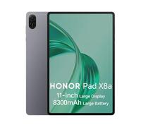 HONOR Pad X8a Tablette 128 Go de Stockage(Extensible à 1 to) 8300mAh,11 Pouces 90Hz Ecran avec Protection,Qualcomm SD 680,Wi-FI/Android 14,Gris