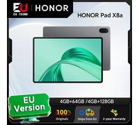 HONOR Pad X8a, Tablette version européenne WIFI, écran 11 pouces haute fréquence de rafraîchissement, protection oculaire, batterie 8300 mAh, quatre haut-parleurs à large amplitude 4GB 64GB Grey WiFi