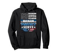 Honor Protect Serve Police Pride Support d'application de la Loi Sweat à Capuche