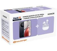 Honor - Smartphone Pack Magic 8 Lite 5g 256go + Choice Earbuds X7i Blanc