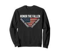 Honor The Fallen Never Forget Drapeau américain Vieilli Sweatshirt