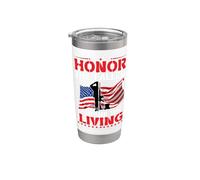 Honor The Fallen Veteran Support militaire patriotique Gobelet isotherme en acier inoxydable double paroi