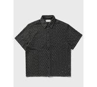 Honor The Gift CROCHET BUTTON UP men Shortsleeves black taille: S