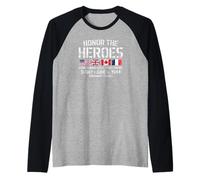 Honor The Heroes D-Day 6 Juin 1944 Imprimé Vieilli Manche Raglan