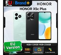 HONOR X5c Plus 4G, version européenne, smartphone 4G, batterie 5260 mAh, appareil photo principal 50 MP, processeur MTK Octa-core, écran LCD 6,74 pouces Midnight Black