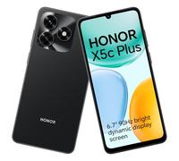 HONOR X5c Plus Smartphone Caméra Ultra Net 50Mpx, Dual SIM 4G, Telephone Portable 4Go 256Go, 6.74 Pouces 90Hz Confort Téléphone, 5130mAh Batterie, Android 15, MicroSD 1To Extensible, Midnight Noir