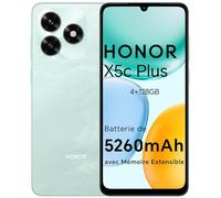 HONOR X5c Plus Smartphone Dual SIM NFC, 5260mAh Batterie, 4+128GB, 6.74 Pouces 90 Hzécran Confort Téléphone, Caméra 50 mégapixels, Android 15, MicroSD 1 to Extensible, Ocean Cyan