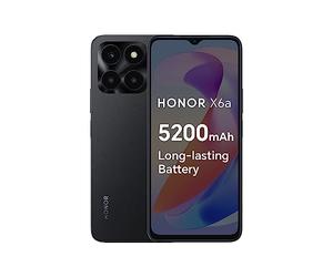 Honor X6a Téléphone Mobile 6,56” Smartphone Android13 4Go+128Go, 90Hz, 50MP Triple Caméra, 5200mAh Batterie & Supercharge, Dul-SIM,NFC - Noir