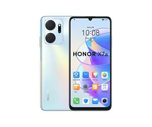 HONOR X7a Téléphone mobile déverrouillé, écran Fullview 6,74 pouces, 90 Hz, caméra Quad 50 MP avec batterie 5330 mAh, 4 Go+128 Go, Android 12 Titanium Silver