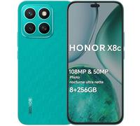 HONOR X8c Smartphone Android 15 Dual SIM 4G, 8GB RAM 256GB, Un écran AMOLED de 6,7 Pouces, équipé du Qualcomm Snapdragon 685, 108&50MP, 5000 mAh, AI Eraser, MARRS Green