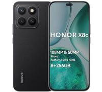 HONOR X8c Smartphone Android 15 Dual SIM 4G, 8GB RAM 256GB, Un écran AMOLED de 6,7 Pouces, équipé du Qualcomm Snapdragon 685, 108&50MP, 5000 mAh, AI Eraser, Midnight Black