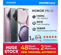 HONOR X9c 5G SmartPhones version mondiale Android mobile Snapdragon 6 Gen 1 CPU 108MP caméra 6.78 pouces AMOLED Titanium Black