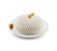 Silikomart - Moule à gâteau en silicone Modern HONORÉ - Design 3D Ø195×70 mm 1600 ml Gris clair