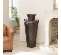 Honore - vase alu avec anses l45cm h1m couleur cuivre noir antique honore