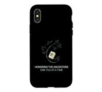 Honorer Les ancêtres, Une tuile à la Fois, Joueur de Mahjong Coque pour iPhone X/XS