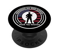 Honorer Tous Ceux Qui Ont servi, Merci à la journée des Anciens Combattants patriotiques américains PopSockets PopGrip Adhésif