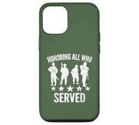 Honorer Tous Ceux Qui Ont servi Un Hommage Patriotique vétéran Militaire Coque pour iPhone 12/12 Pro