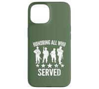 Honorer Tous Ceux Qui Ont servi Un Hommage Patriotique vétéran Militaire Coque pour iPhone 15
