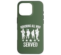 Honorer Tous Ceux Qui Ont servi Un Hommage Patriotique vétéran Militaire Coque pour iPhone 16 Pro